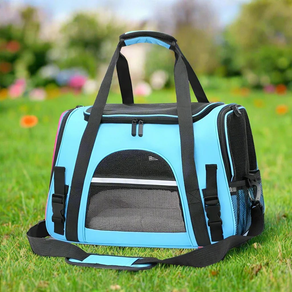 Sac de Transport pour Chien - DogCarrierBag™ - Bleu - Chien Futé