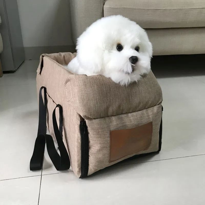 Sac de Transport pour Chien - PetTravelSeat™ - Beige - Chien Futé